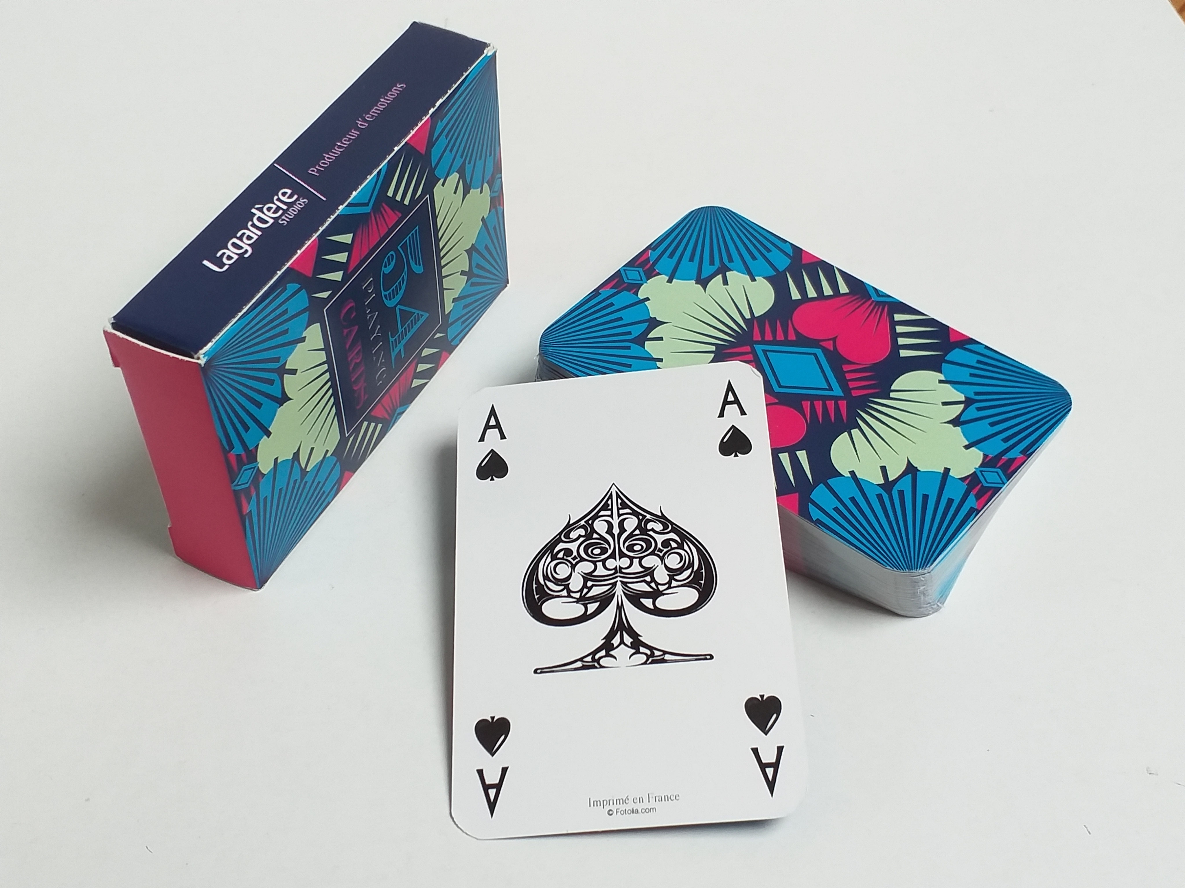 Jeux personnalisés au Verso Jeux de cartes personnalises