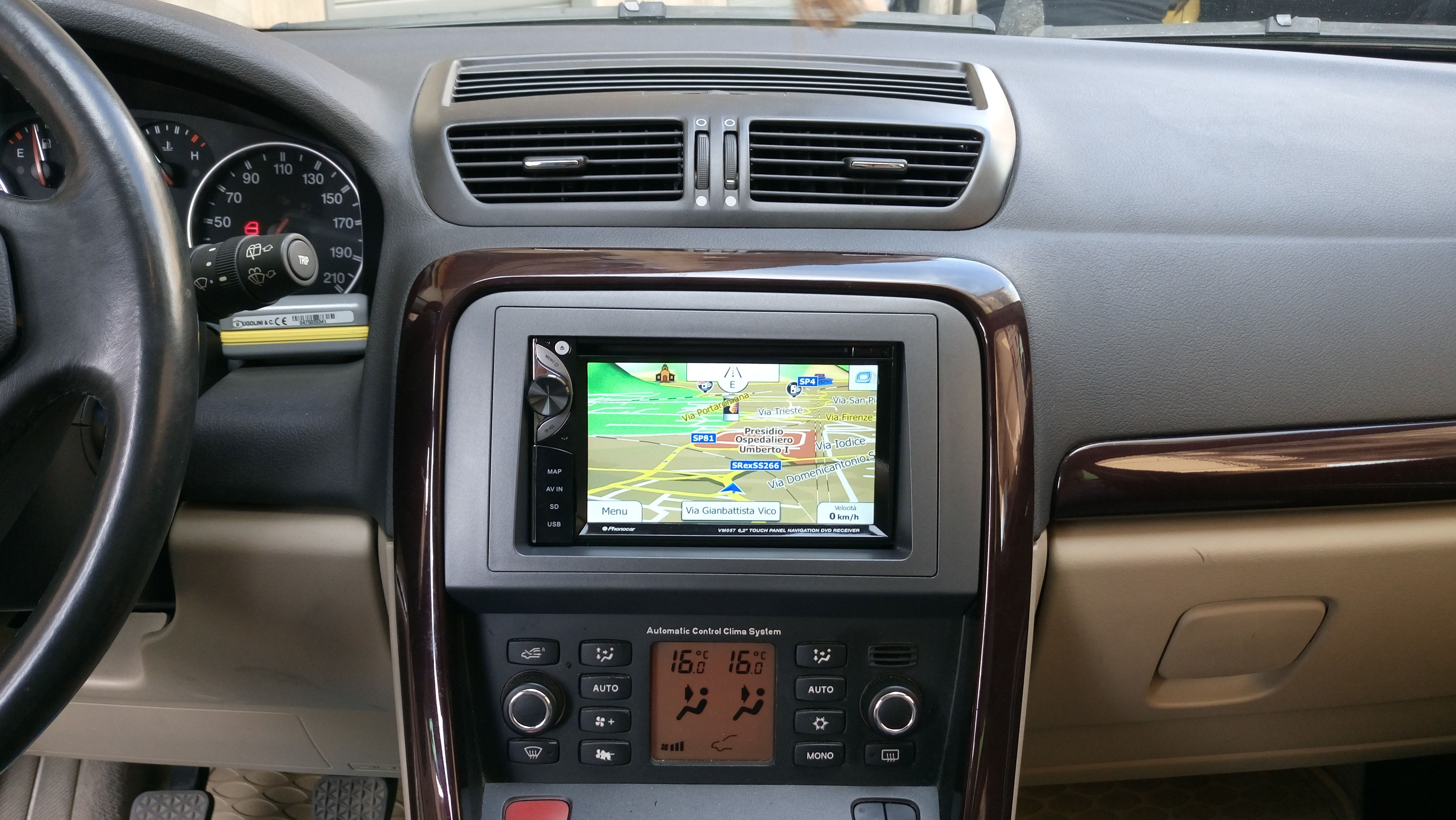 fiat croma 2din Sostituzione Navigatore Originale,recupero comandi al