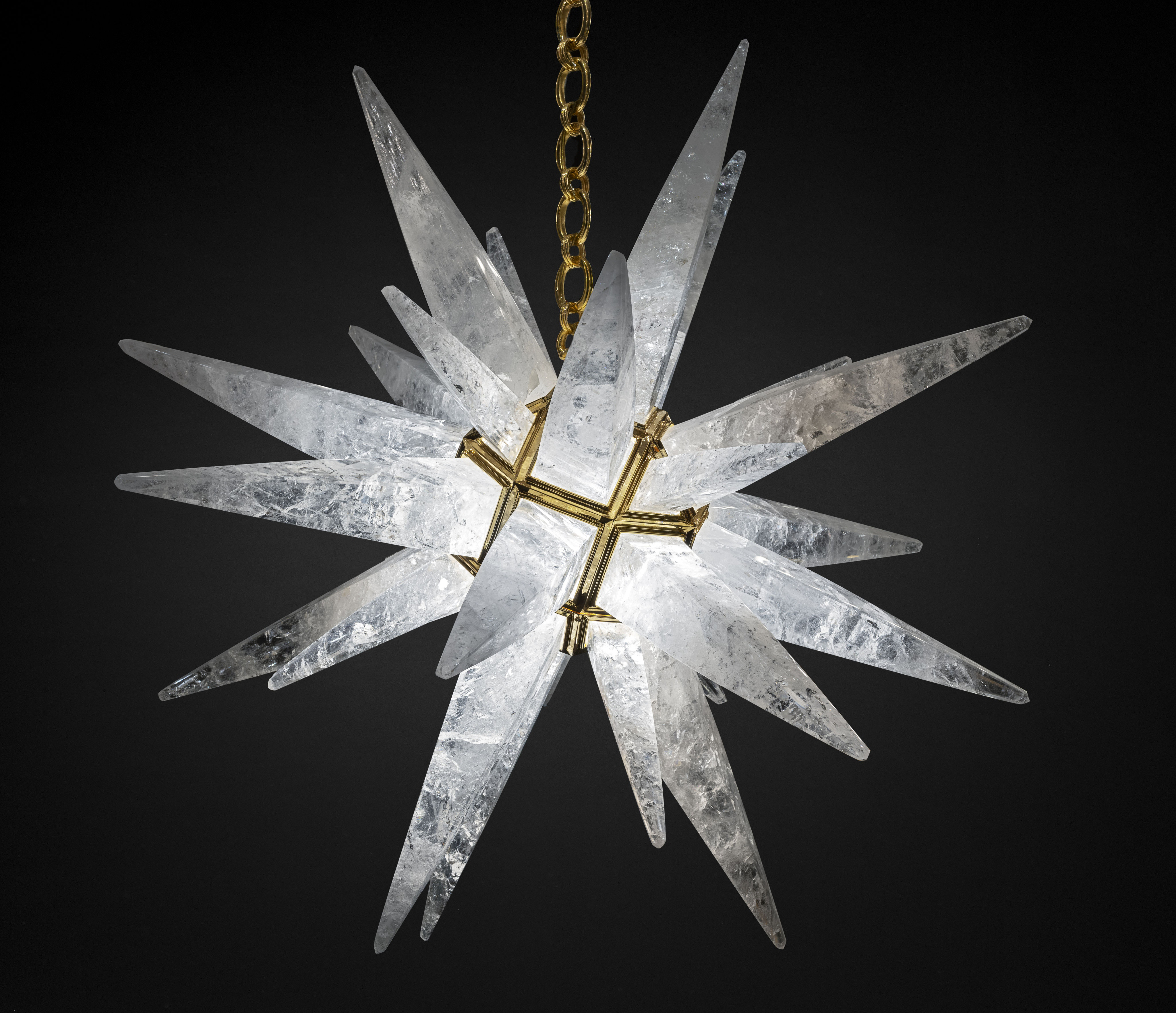 ROCK CRYSTAL ULTIMATE STAR LIGHTING. - ROCK CRYSTAL CHANDELIER