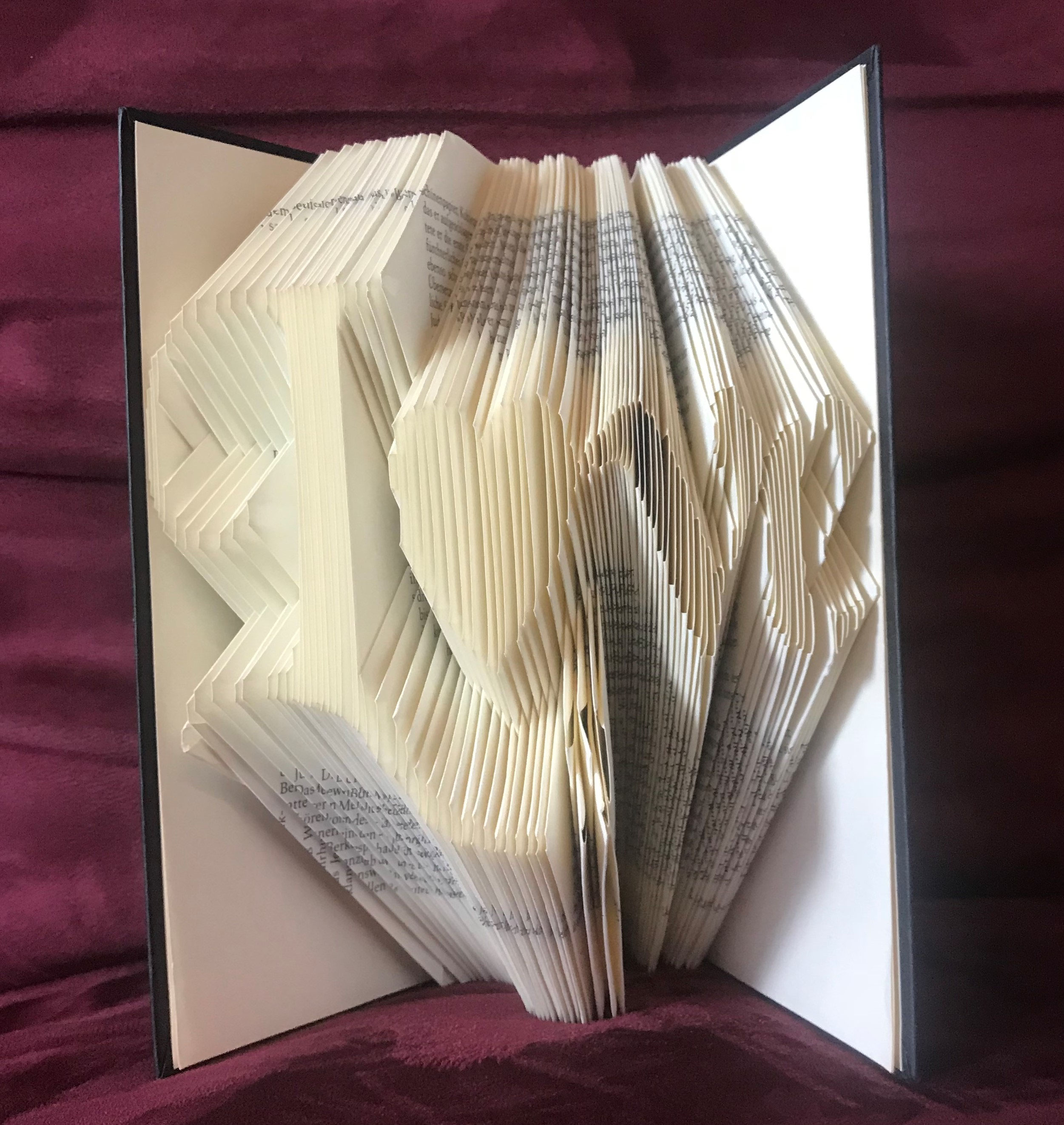 Gefaltete Bücher - mbhandmades Webseite!