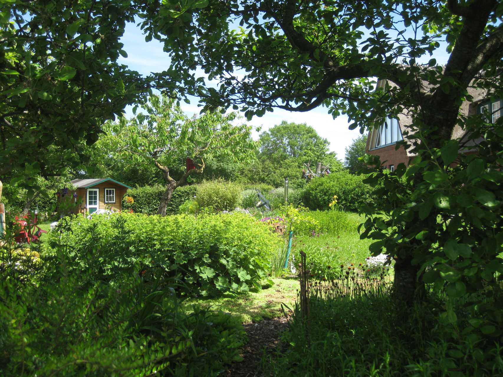 Offener Garten Ferienwohnung An Der Geltinger Birk Goldhoft 7