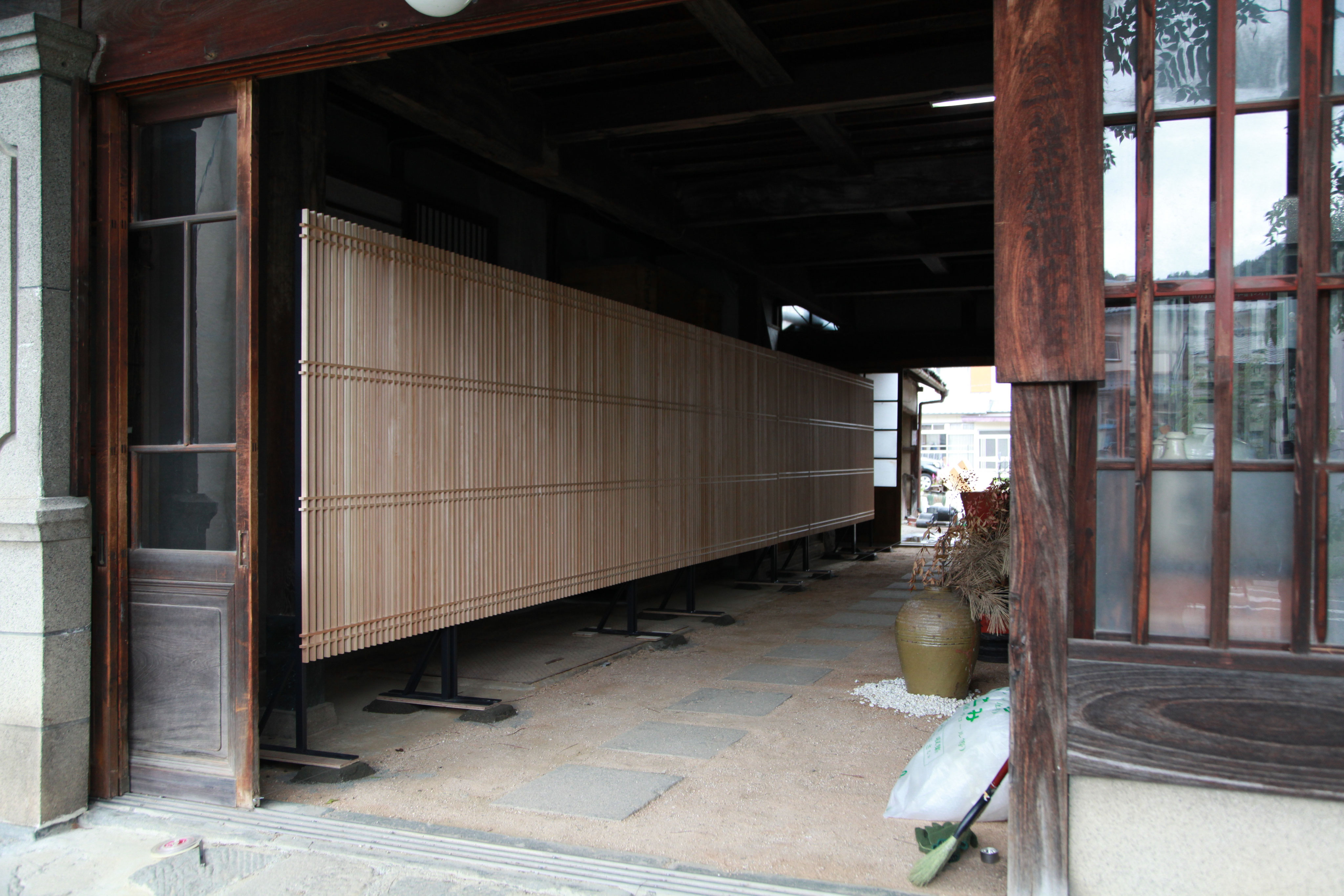古民家の展示用格子 - 種村建具木工所