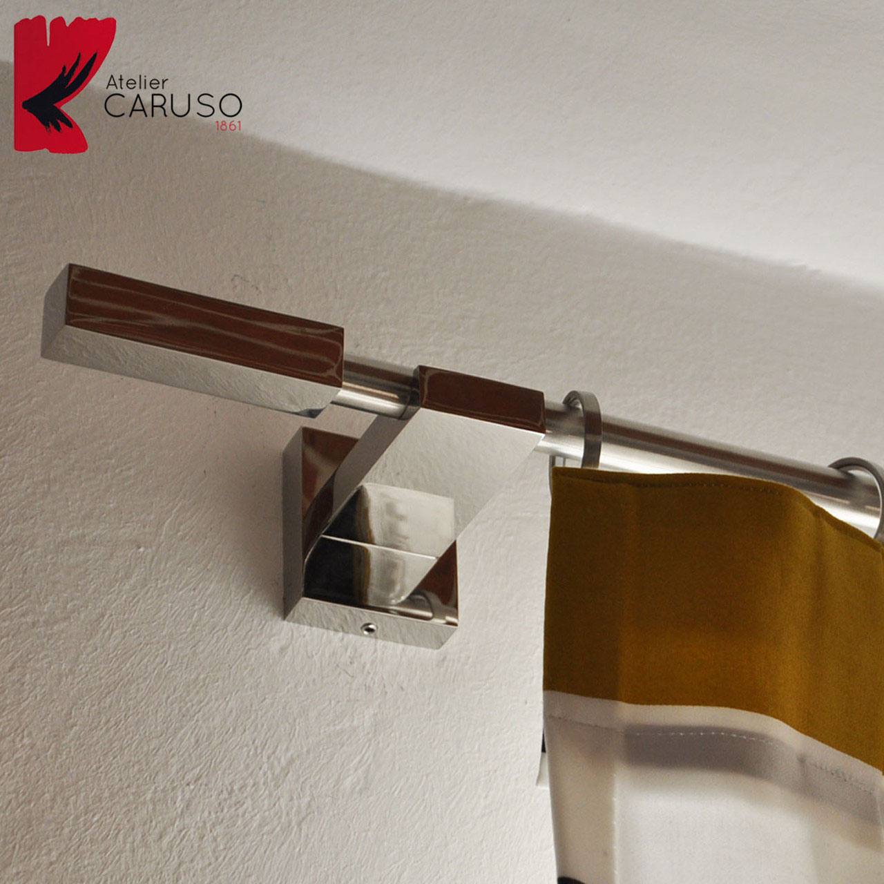 Briofox Asta Per Tende Telescopica Bianca Regolabile Da 183 A 368 Cm - Diametro 2,5 Cm Con Terminali Moderni