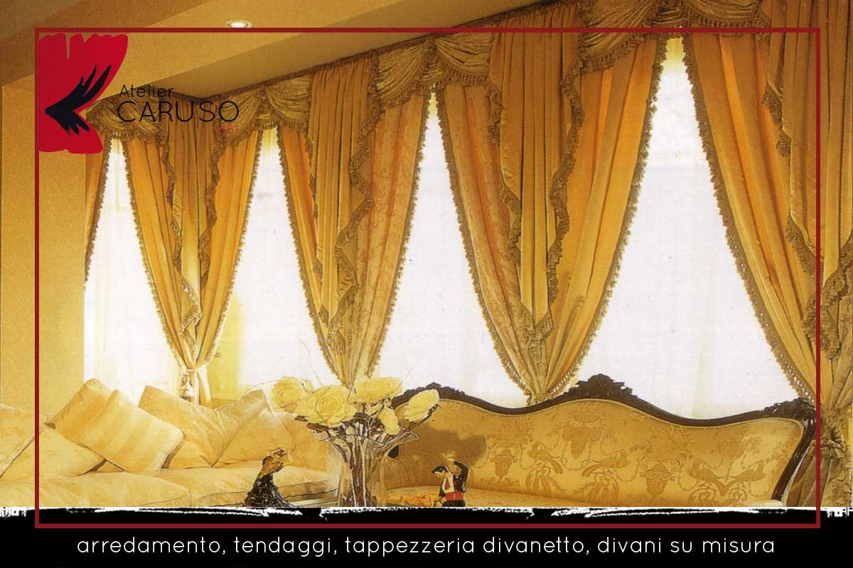 Tendaggi classici con mantovana - Atelier Tessuti ...