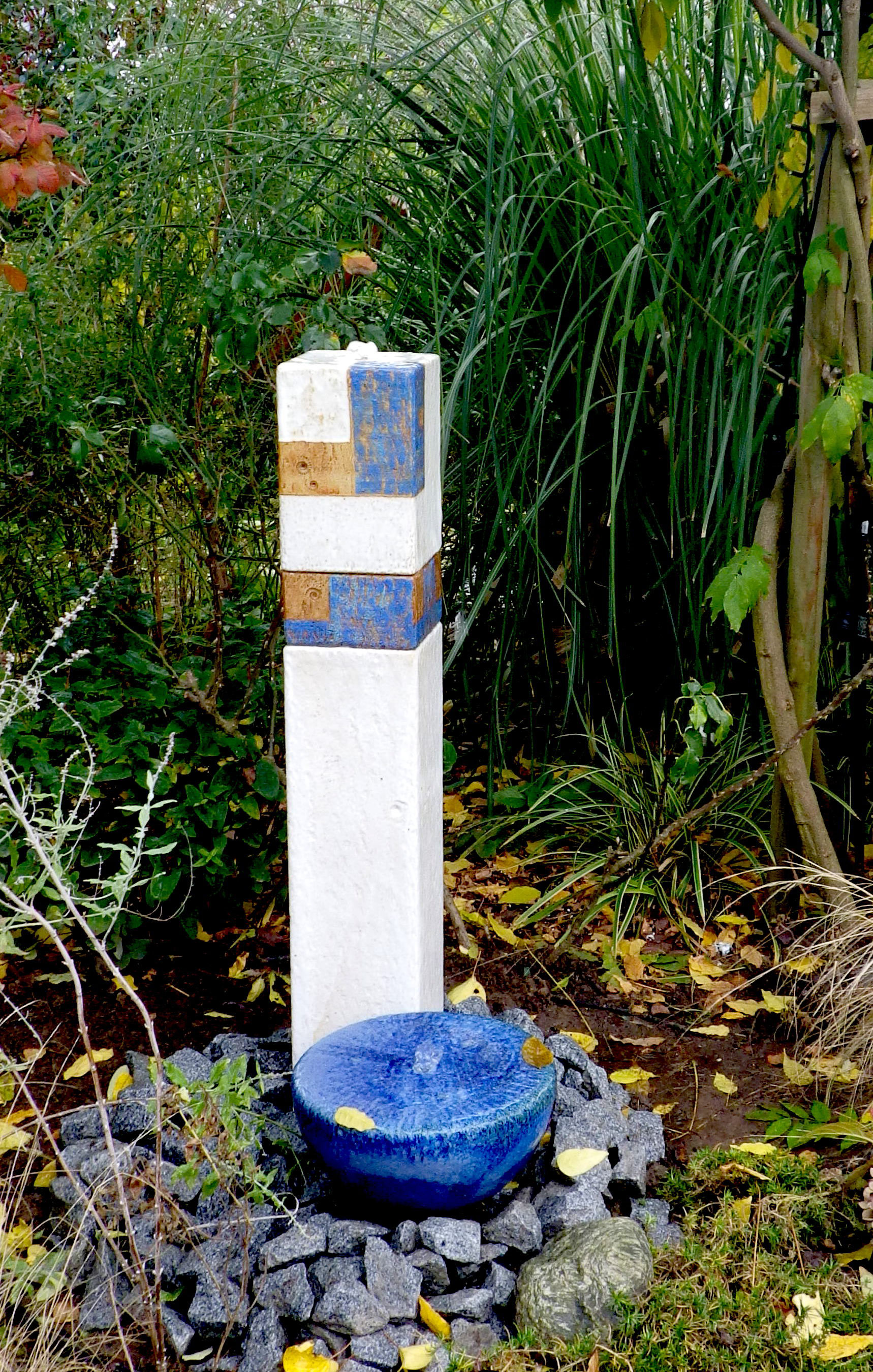Keramik Wassersaulen Fur Den Garten Topferei Bosl