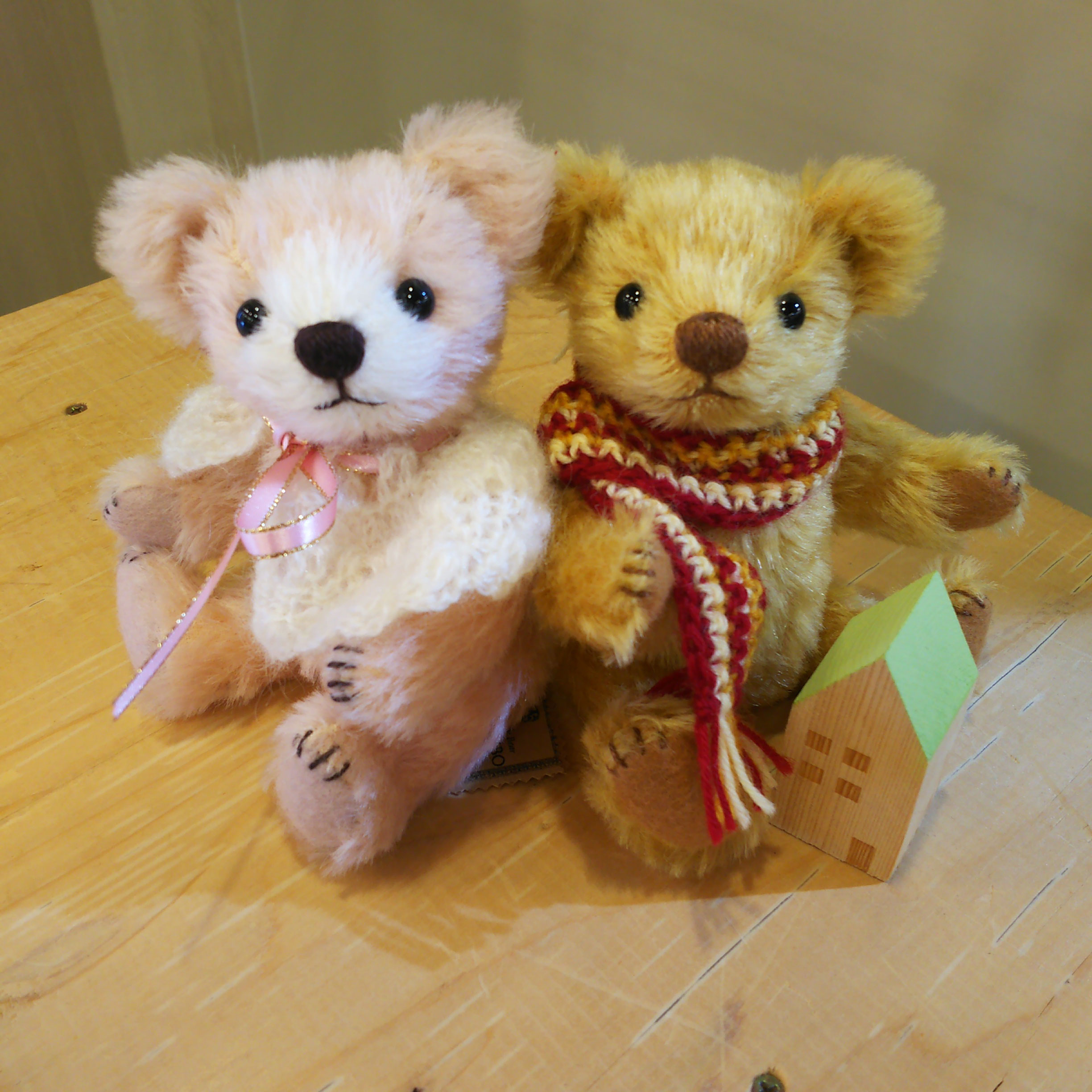 練乳色のちいさなテディベア OriginalTEDDYBEAR 人形