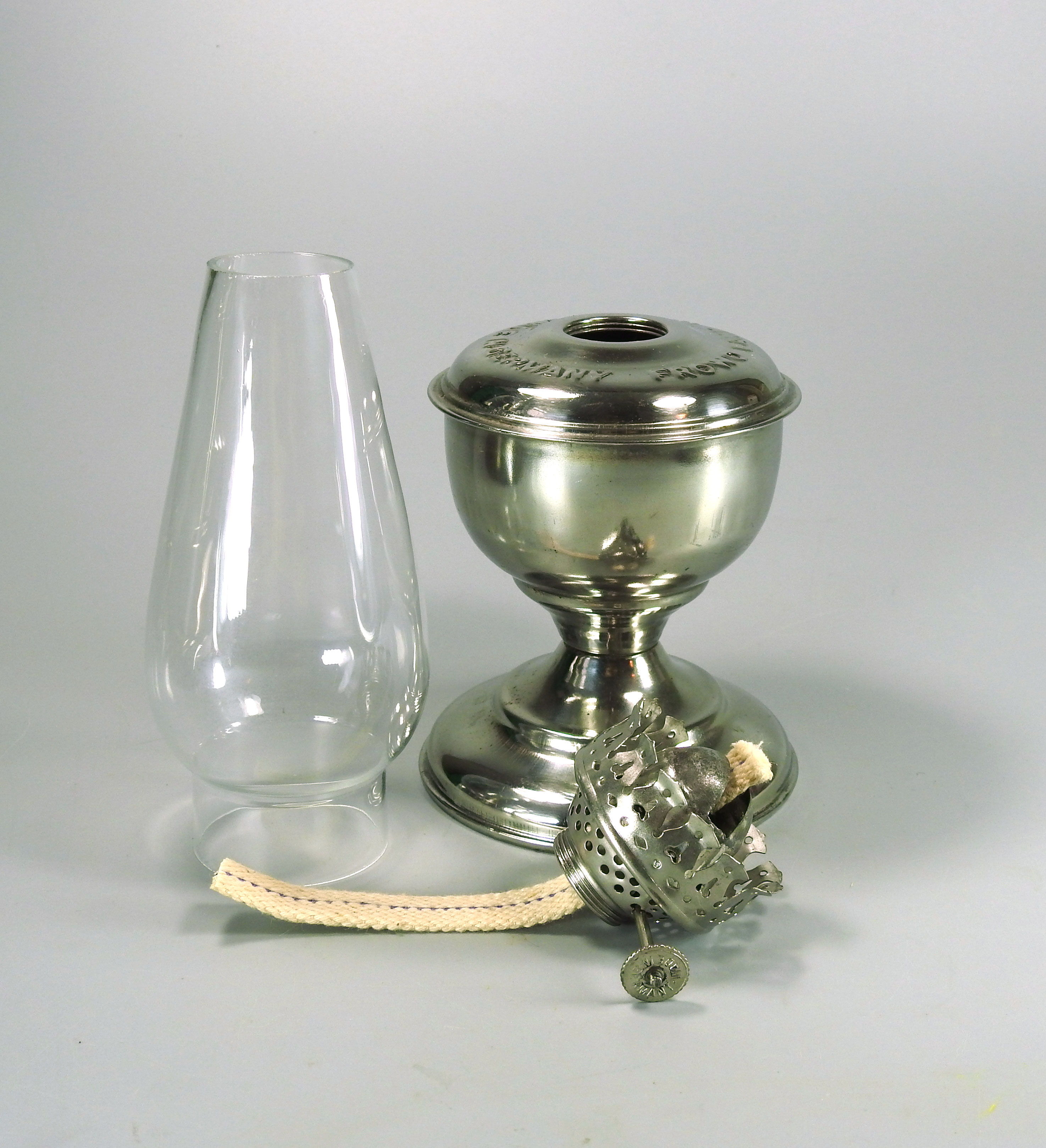 FROWO - Number 877 Dead Flame nickel plated lamp - The Loveland