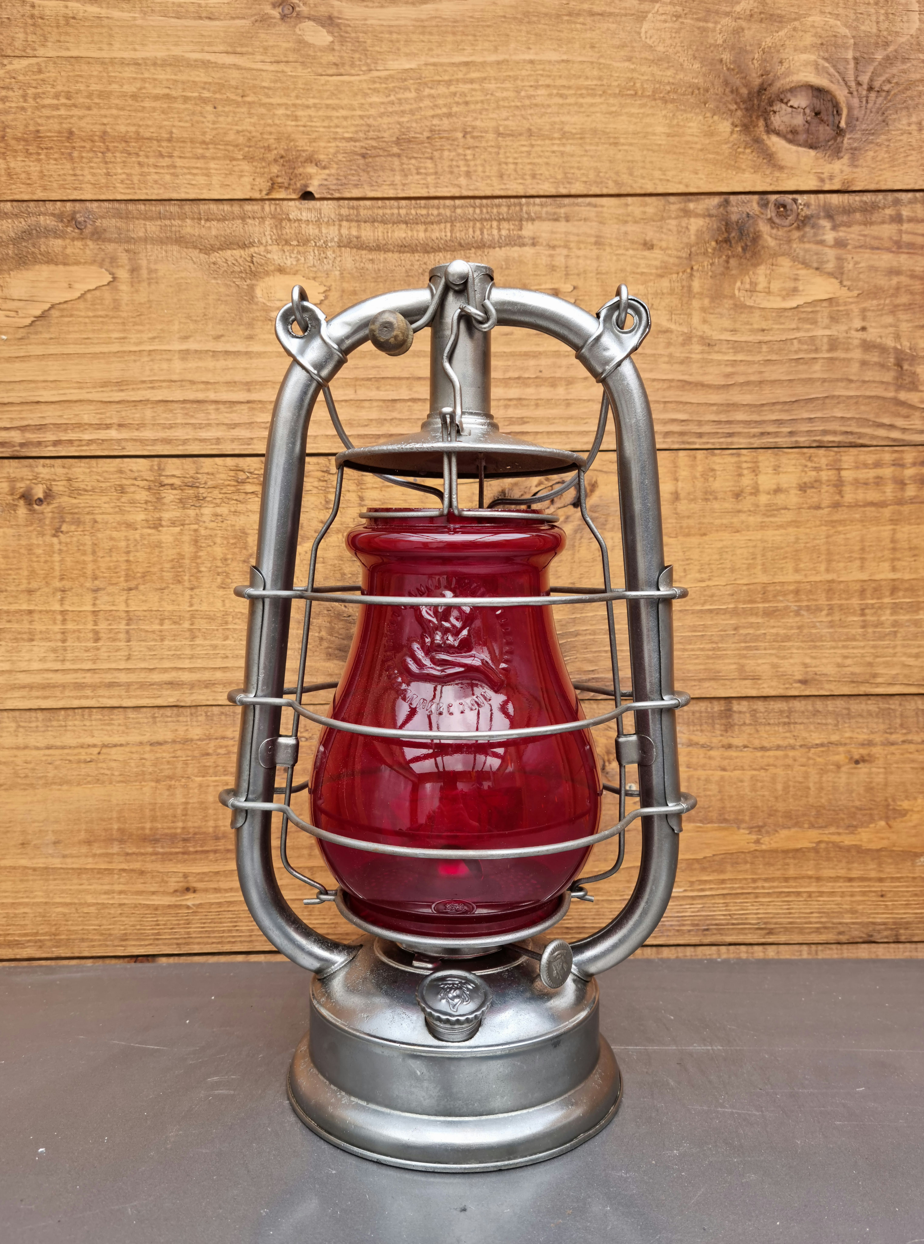 FEUERHAND Nr. 323 with rare Red Embossed globe - The Loveland