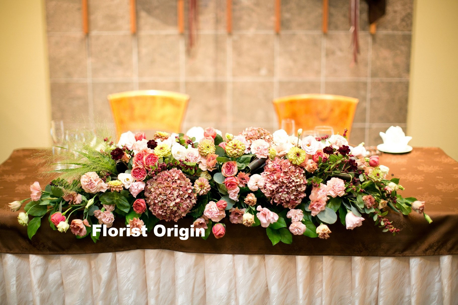 卓上の花 卓上装花 [Table decoration] - 滋賀県大津市の花屋さん