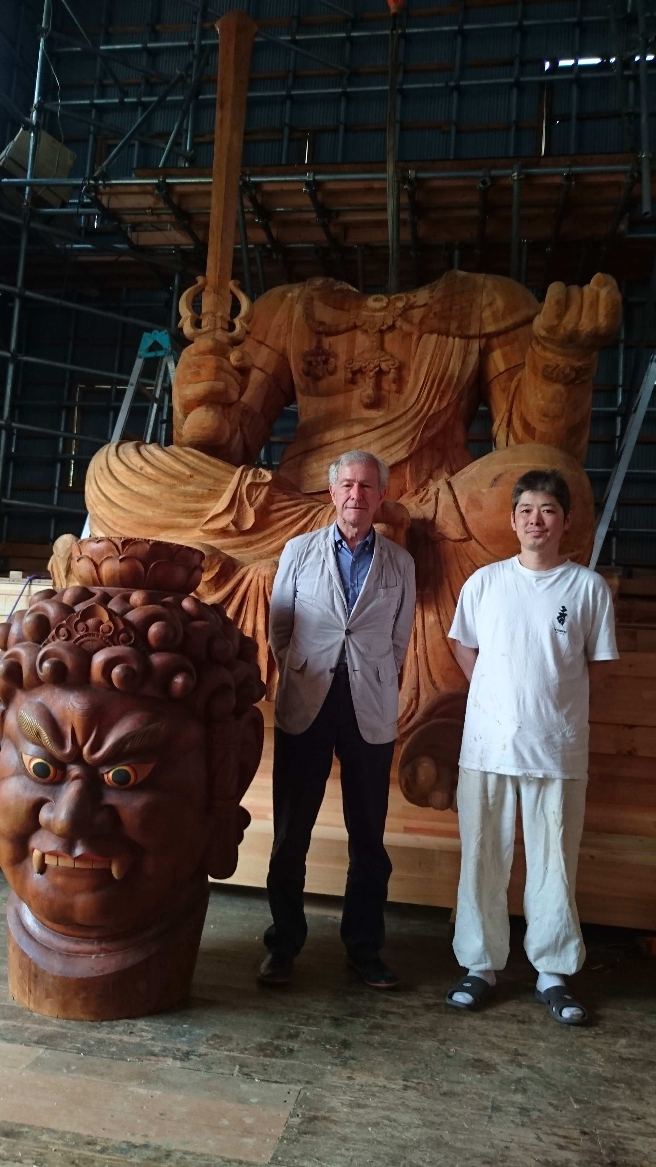 松本明慶大仏師の工房 - Nobusan-guide by KyotoTour's car