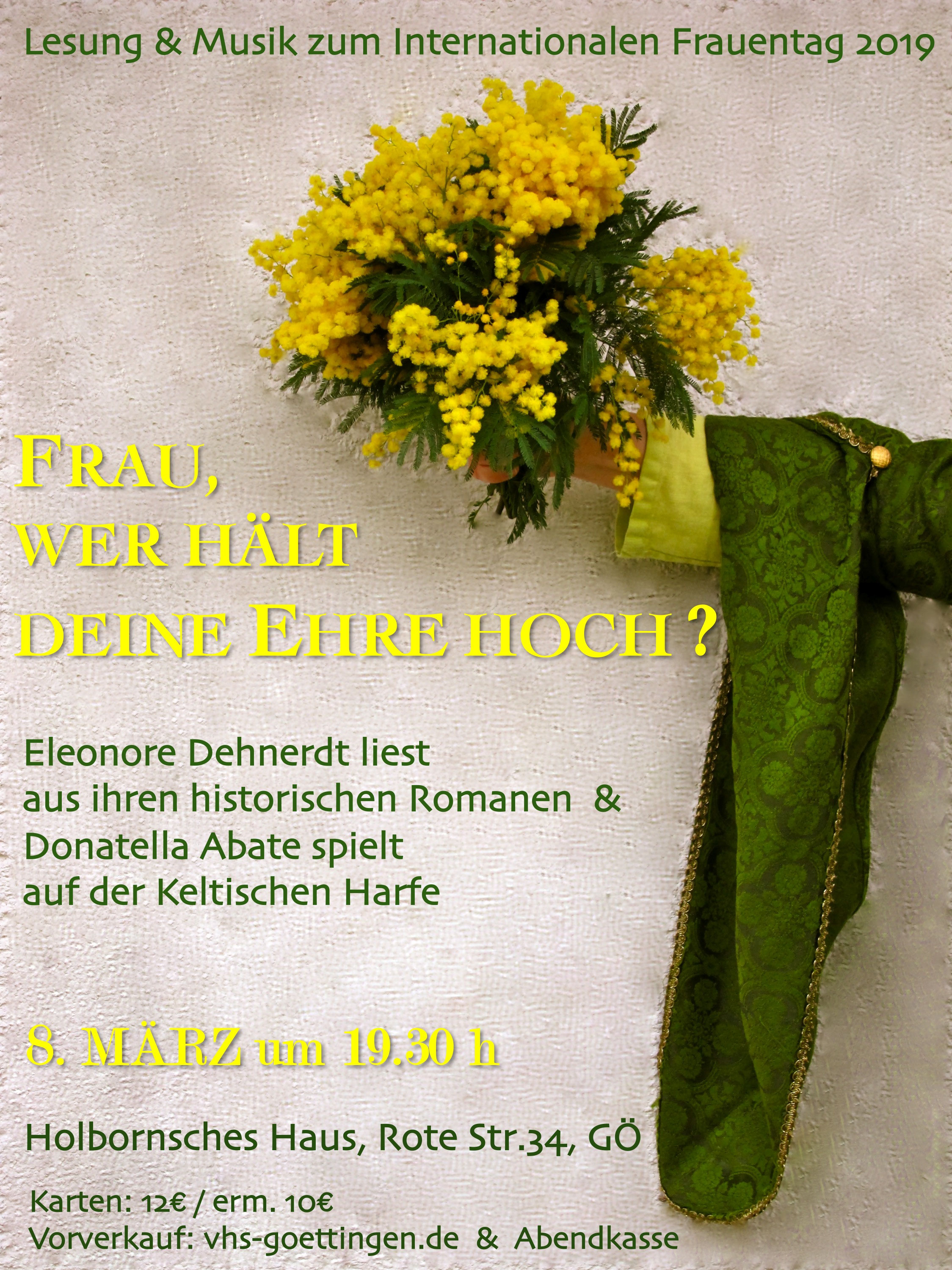 8 Marz Donatella Abate Keltische Harfenklange