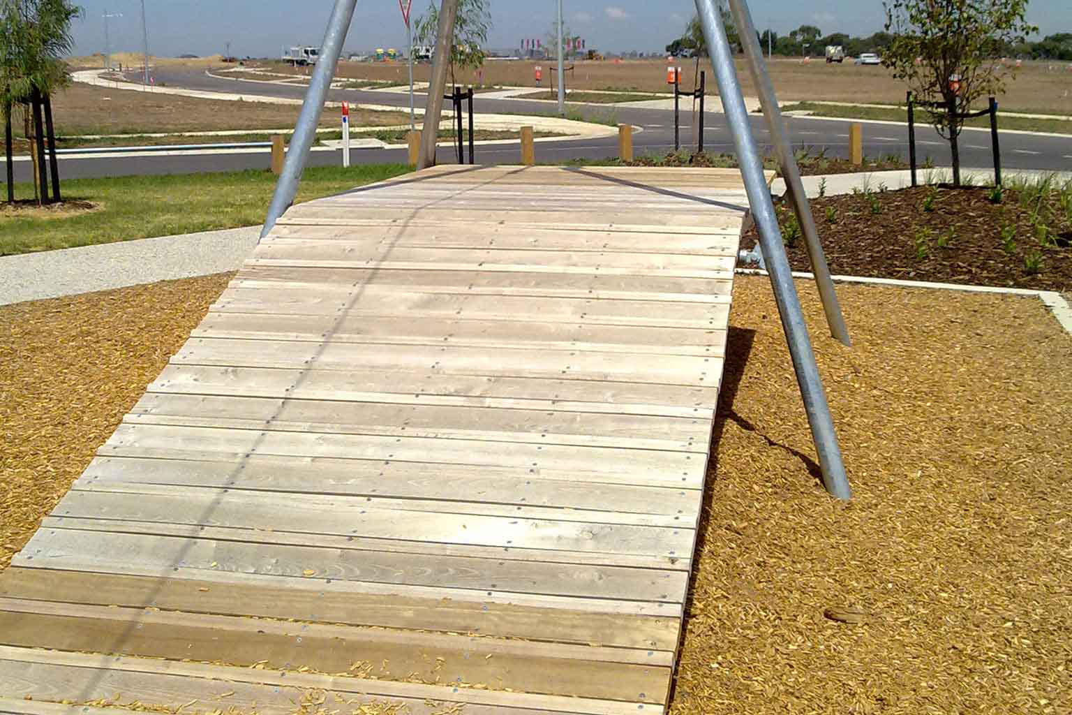 Seilbahn mit Rampe Dörper Spielplatzgeräte Spielplatz