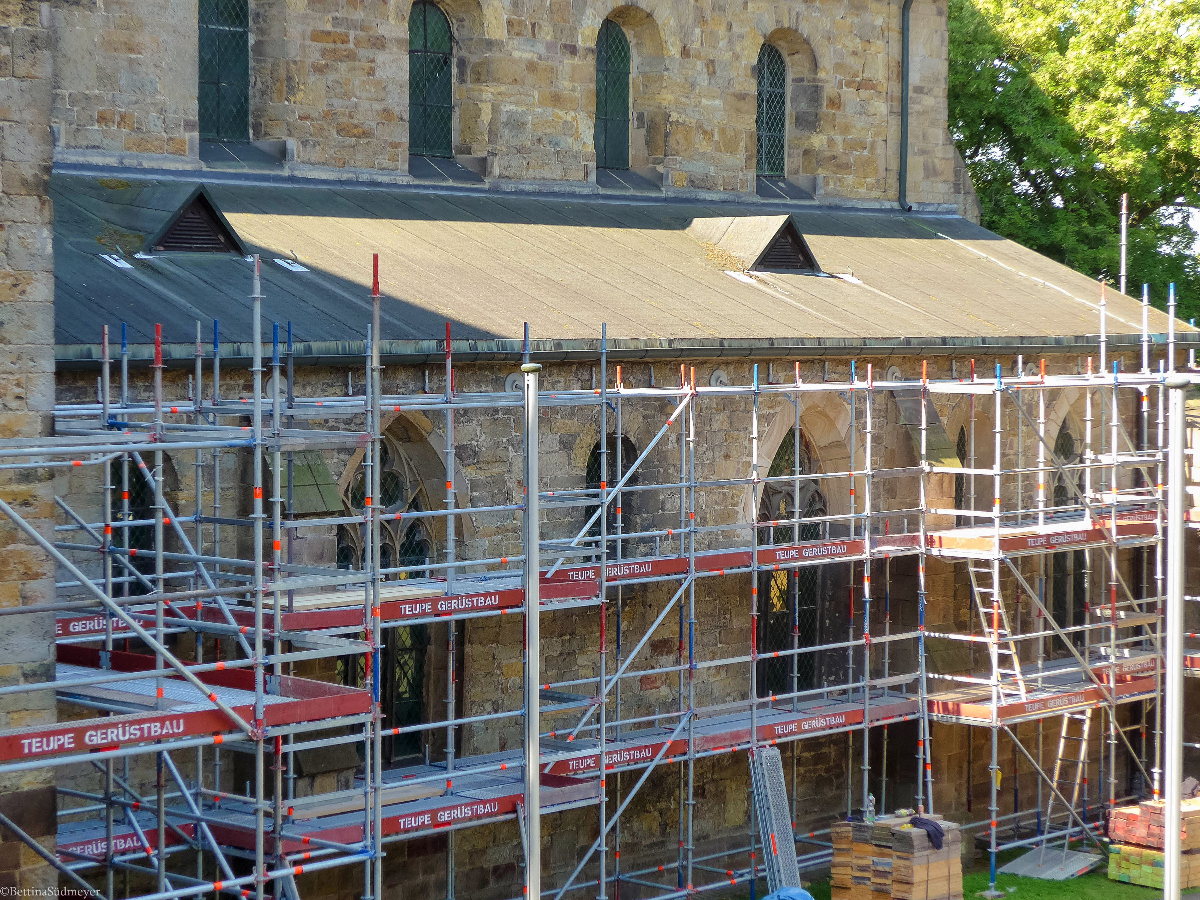Renovierungsarbeiten an der Stiftskirche Stiftskirche Cappenberg St