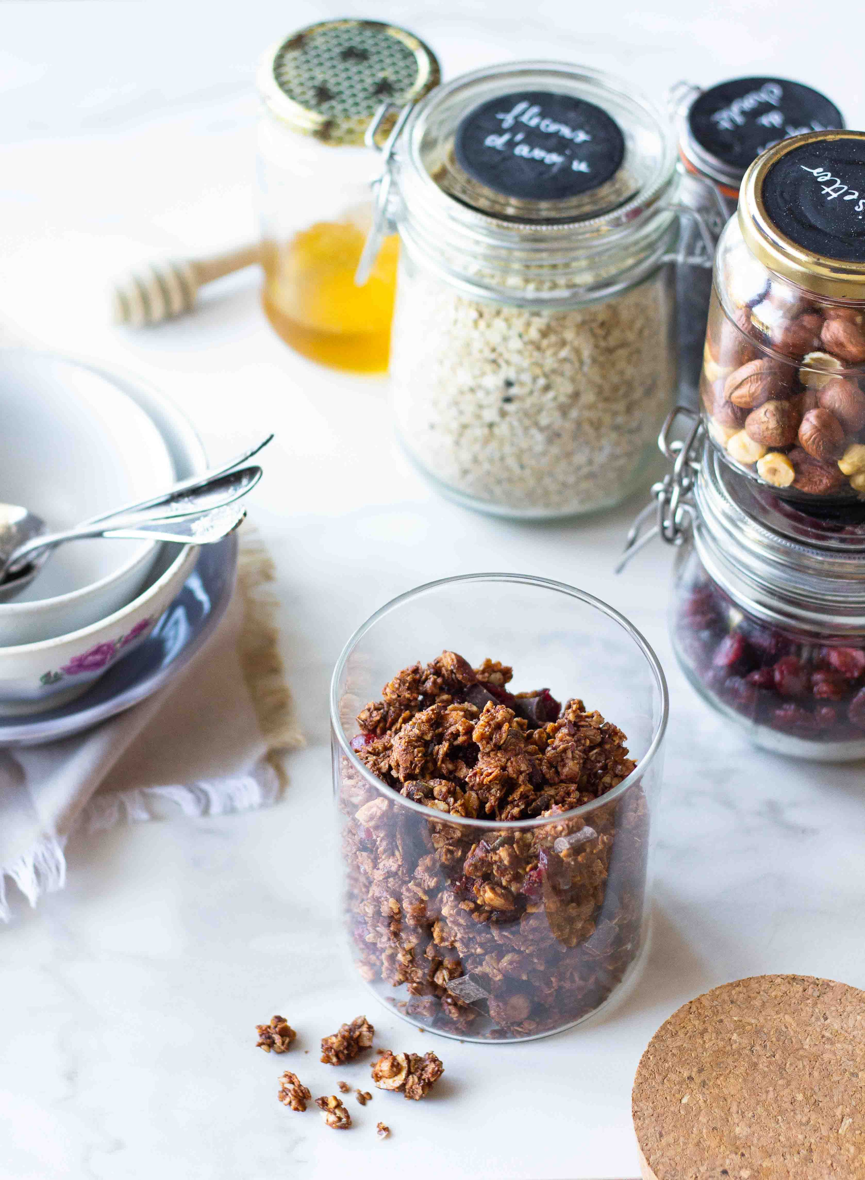 Granola Maison Chocolat Cranberries Lady Coquillette