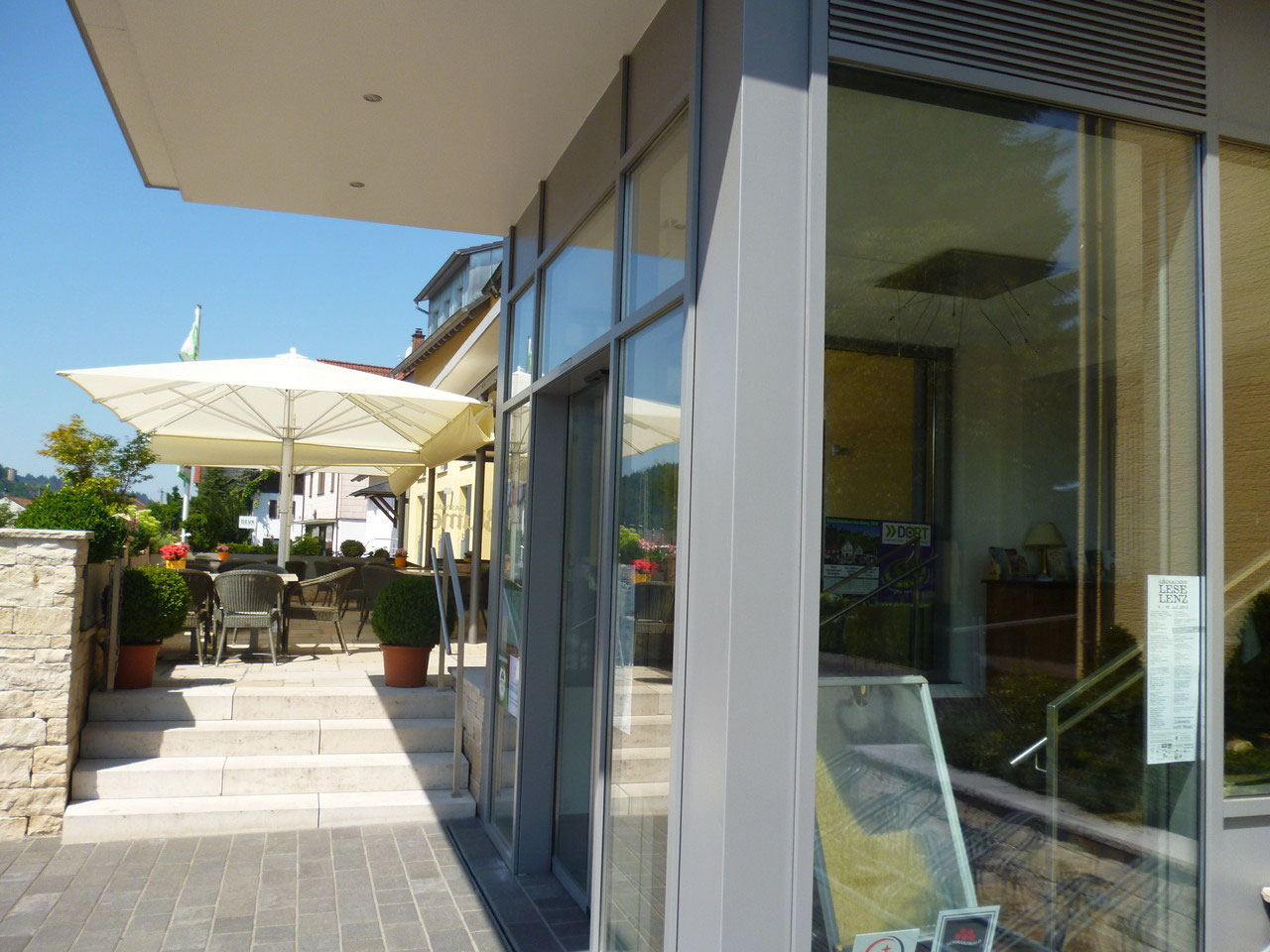 Terrasse - Willkommen