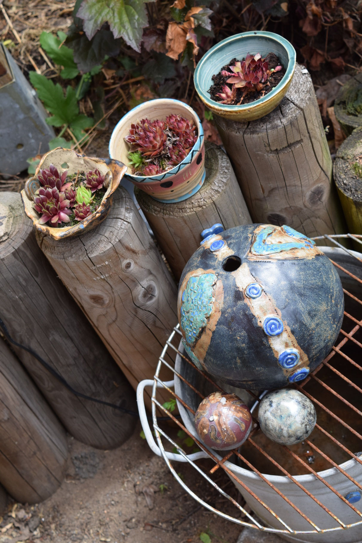 Gartenkeramik - tonpartie Petra Aschpalt Keramikarbeiten gartenkeramik