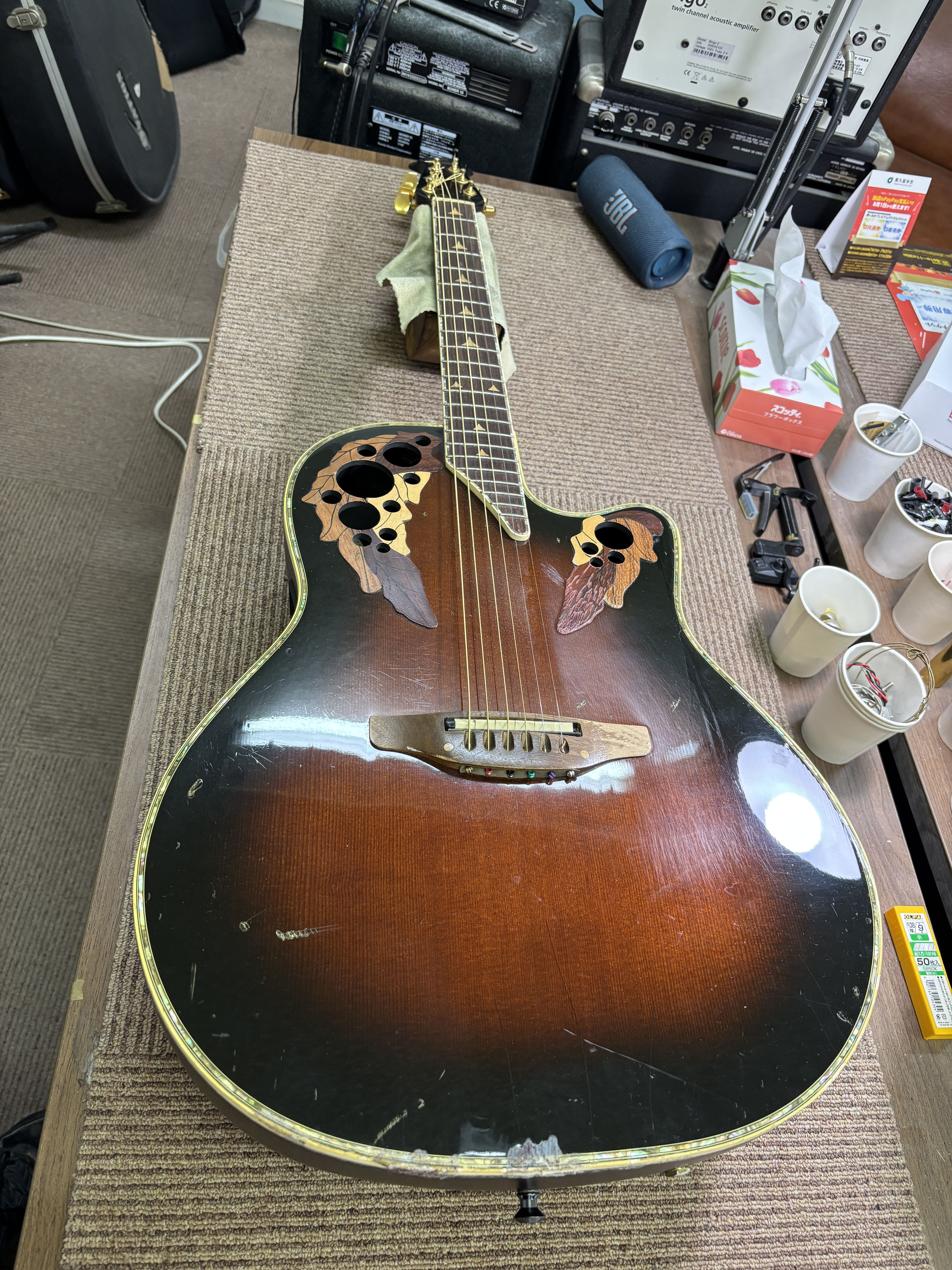 2025/7/15 Ovation （トップ板剥がれ） - t-style-guitars ページ！