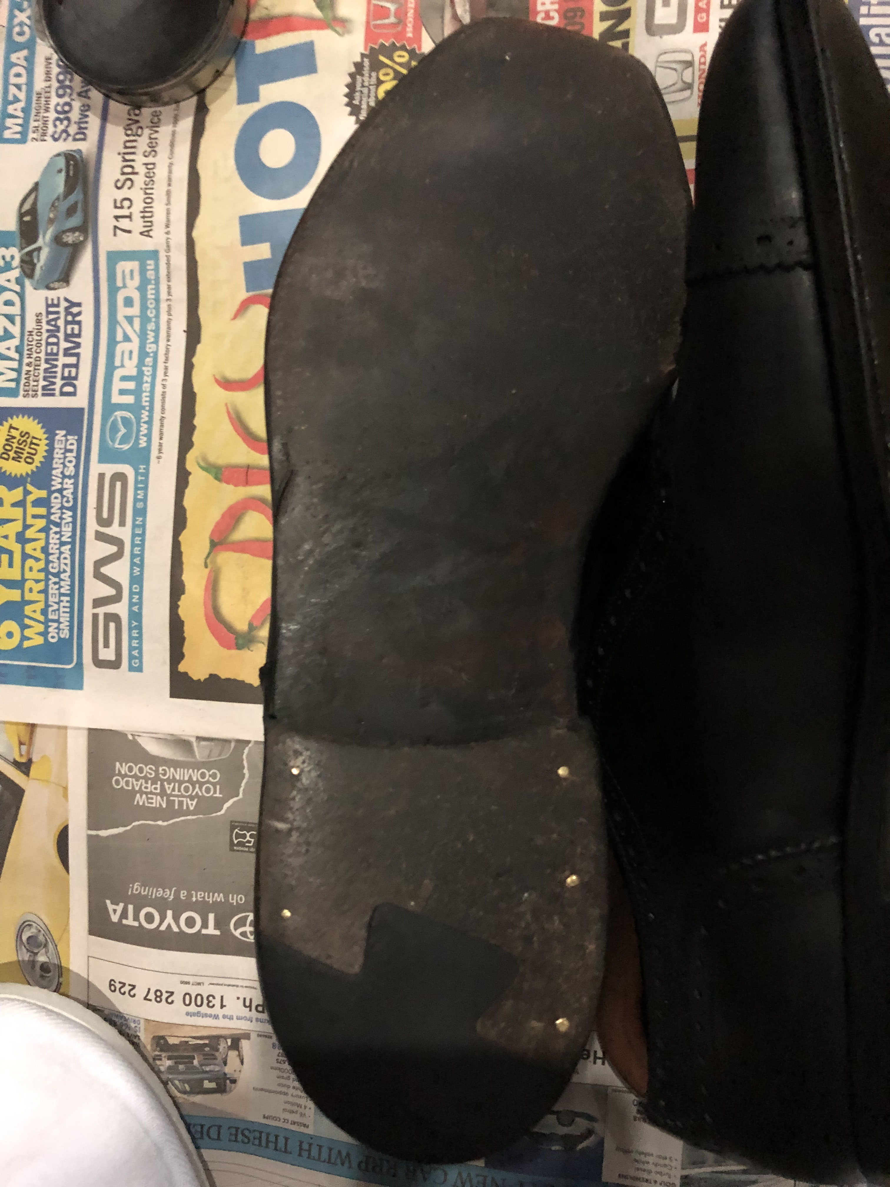 can you wear leather soles in the rain
