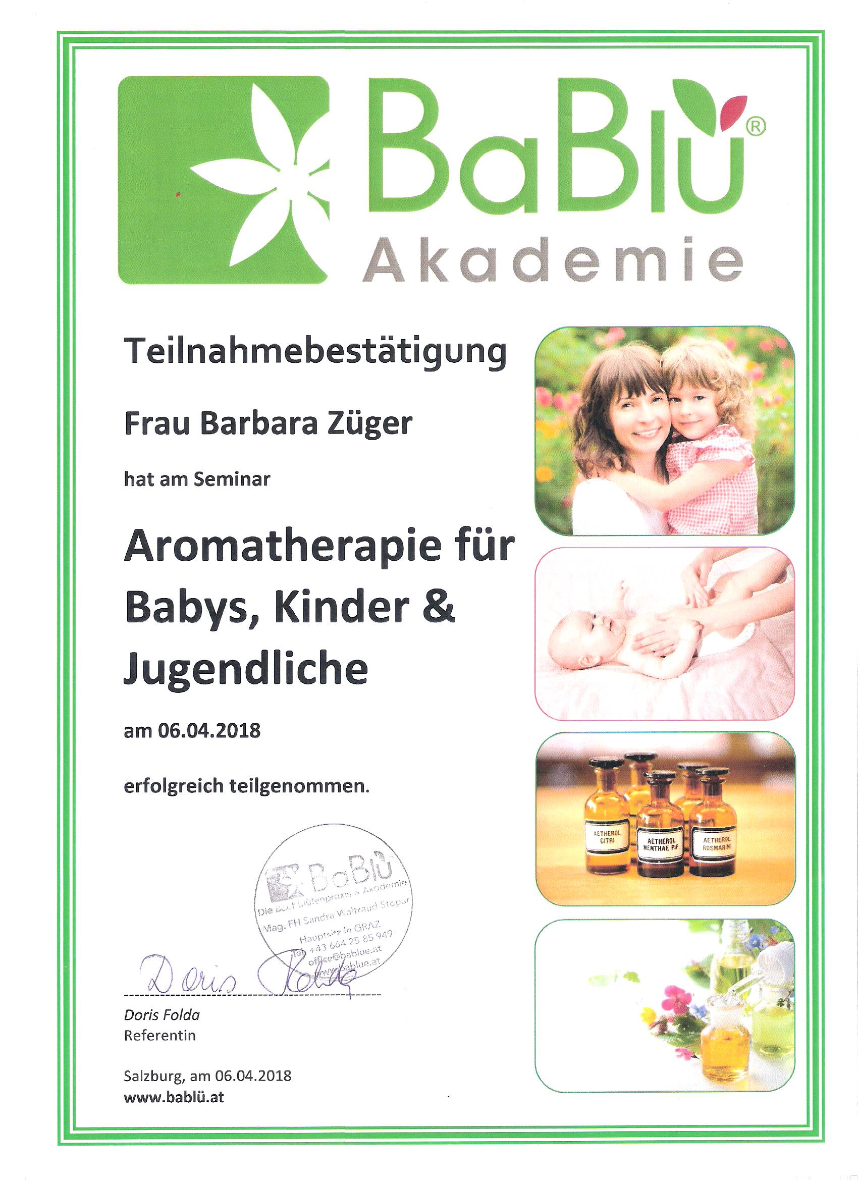 Aromapflege für Kinder im Kindergarten- und Volksschulalter