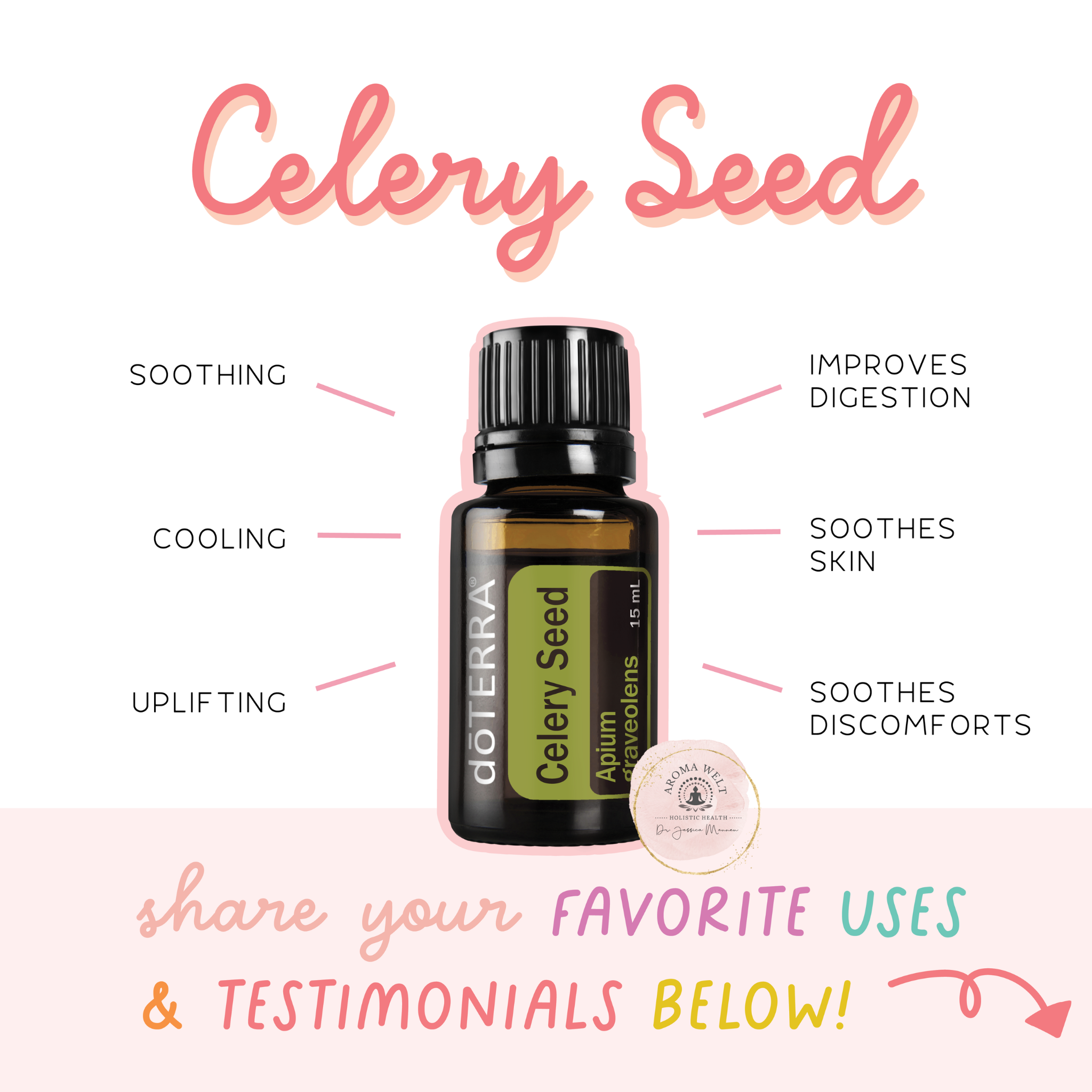Aroma Welt │doTERRA Celery Seed Selleriesamenöl Selleriesamen Öl doTERRA Ätherische Öle