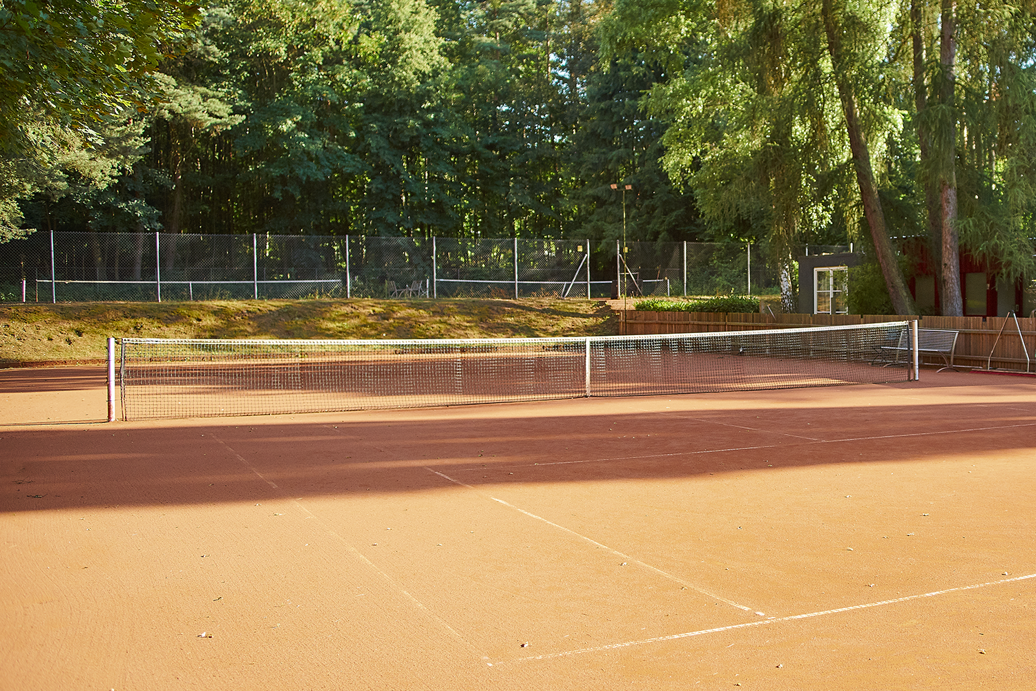 Tennis mitten im grünen TennisOase Darmstadt spielen, trinken