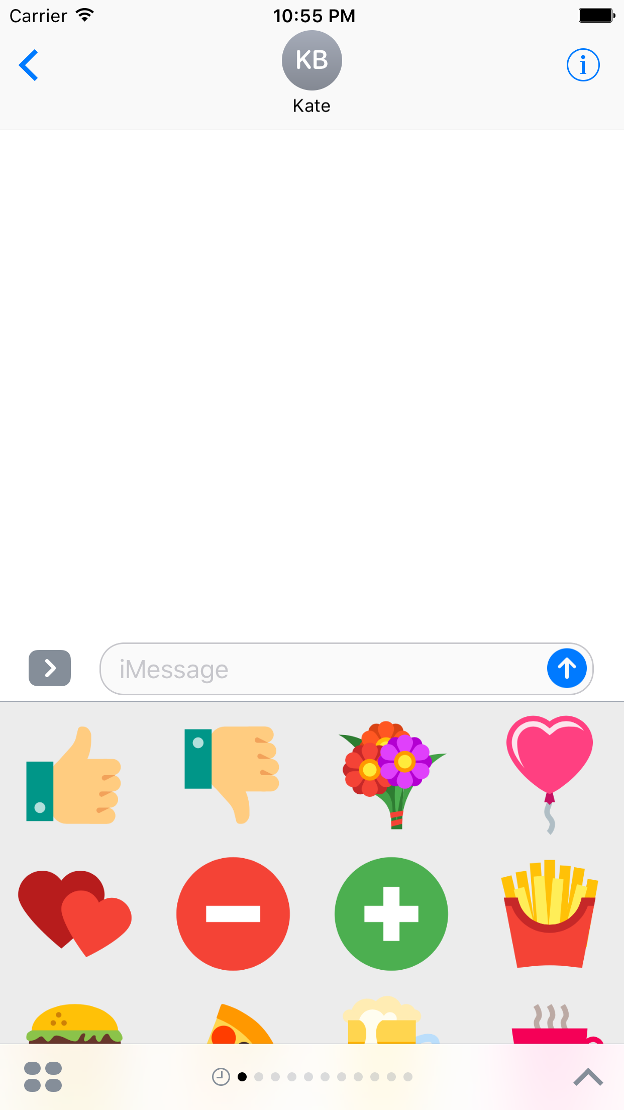 iMessage Sticker (ab ios10)