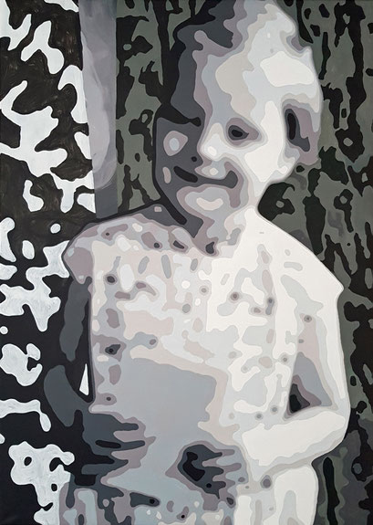 "Little Angela", 2020, acrylic on canvas, 140x100 cm