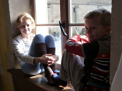 Der beste Platz im Haus mit Blick auf den Platz