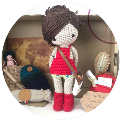 Isabelle Kessedjian - poupée au crochet - crochetdoll - PP7 - Les Pépettes de Sète - made in france - Sète