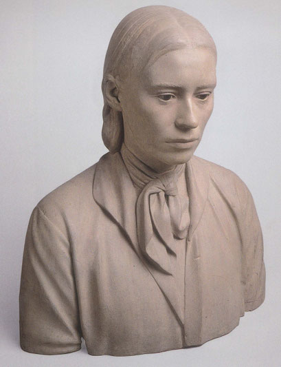 Francisco López.Retrato de Isabel 1972.Madera.Colección del artista.Concebidos por referencia a los planos paralelos de un cubo imaginario.La particularidad del retrato tiene una contención expresiva,no es tristeza sino que el silencio preserva intimidad.