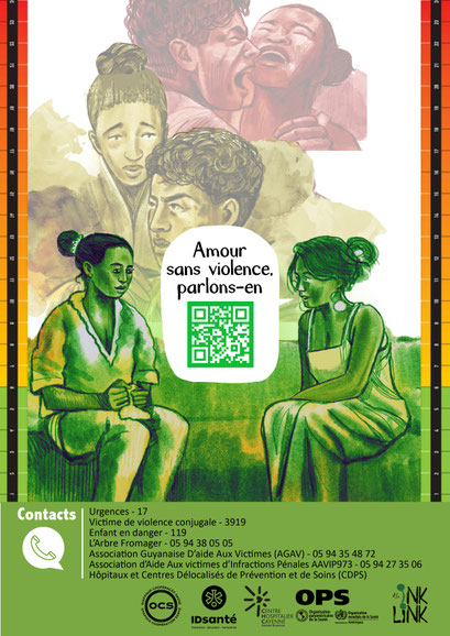 Affiche "Amour sans violence, parlons-en"