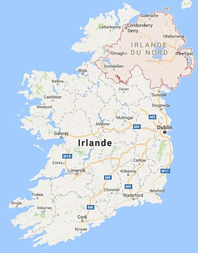 - Irlande du Nord - Google Maps -