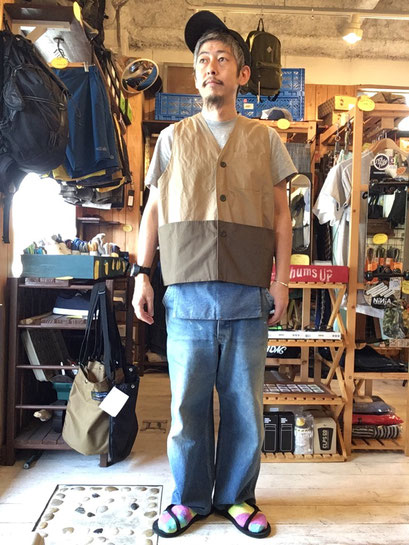 ※172㎝62㎏体型で着用（Beige/Khaki）