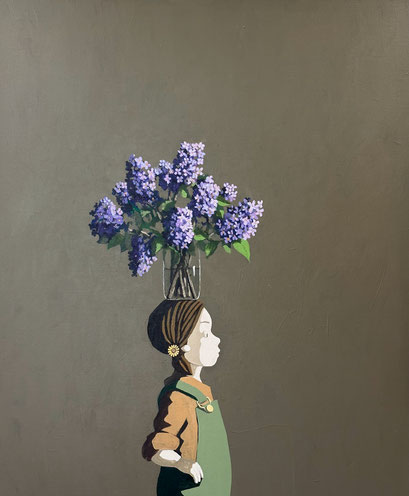 lilac - Acryl auf Leinwand, 120x100cm, 2025
