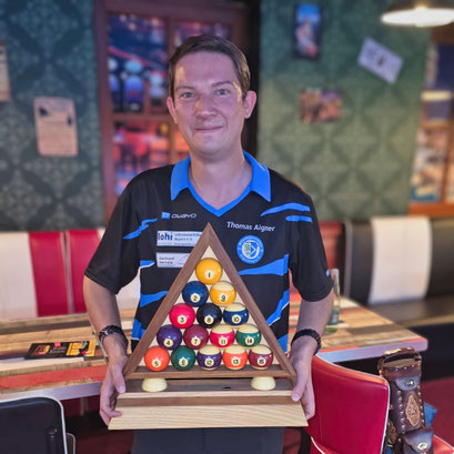 Thomas Aigner gewann die entscheidende Partie des Finals und sicherte dem BSV Ergolding den Bayerischen Meistertitel.