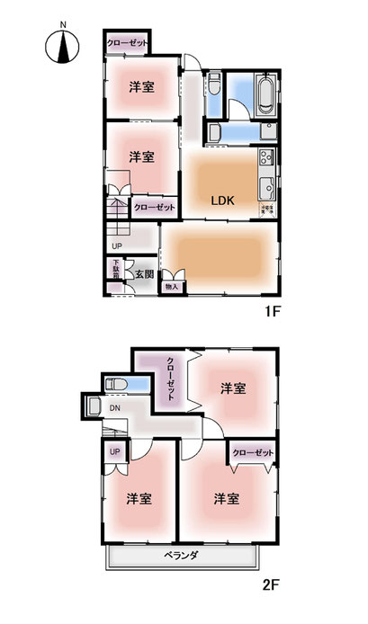 東向島2丁目 アパート 2LDK 図面 3階 3F