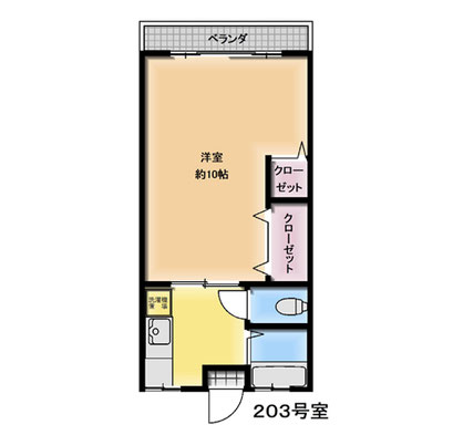 東向島2丁目 マンション 2K 図面