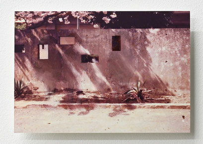 “Background #41” 2021, oil on photograph, 8.9×12.7cm