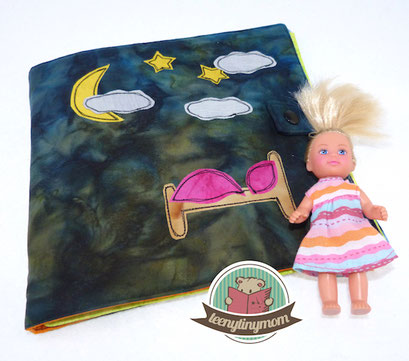 Quiet book nähen aus Stoff Kleinkinder Softbuch