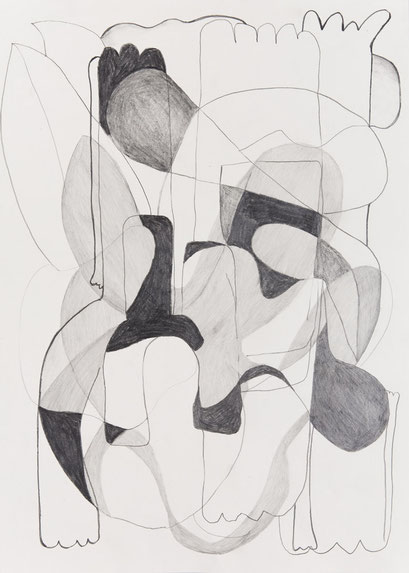 Mike Lankes l Bleistift auf Papier, 70 x 50 cm, 2021