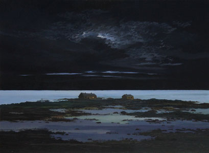 Martin Guido Becker "Finisterre", 2020, ÖL/HDF, 50/70 cm