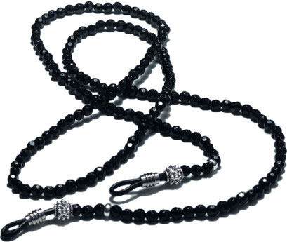 BEHERO Designer Brillenkette Dark Diamant