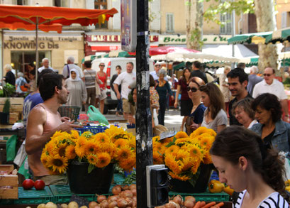 Bild: Markt in Aix-en-Provence