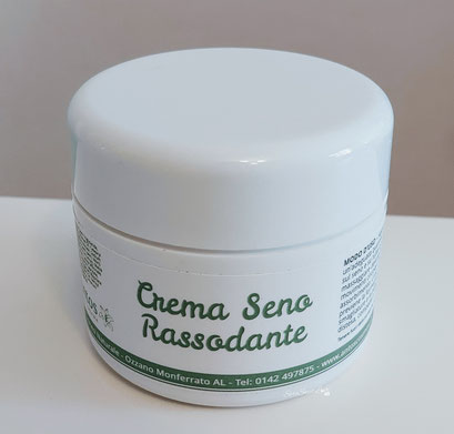 Confezione crema rassodante seno Antos sopra il tavolo bianco