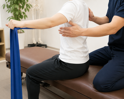 女性がパーソナルトレーニングを受ける様子