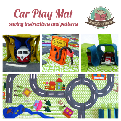 Car Play Mat, Toddler, sewing pattern