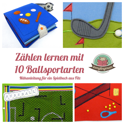 Nähanleitung für Spielbuch, Quiet book, Activity Buch, Nähen für Jungs