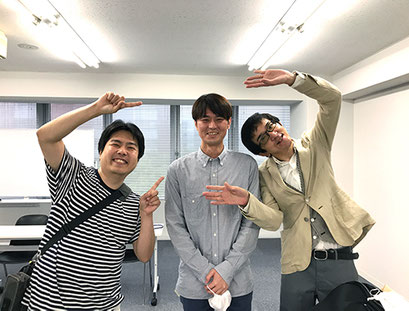 心臓移植待機者と心臓移植者のスリーショット