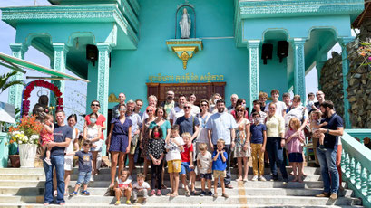 Pèlerinage avec la CCF (Communauté Catholique Francophone) de Phnom Penh au sanctuaire d'Areyksat le 10/01/2021.