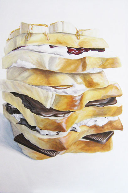 Trost-Brot - Acryl auf Leinwand - 100 x 150 cm - 2010
